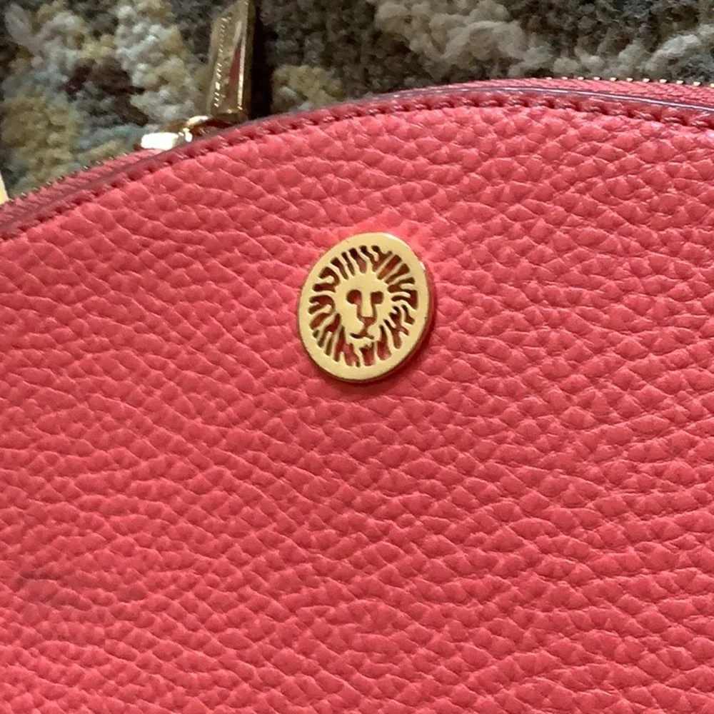 Cross body bags Coral color By ANNE KLEIN gold details lots of zippers🌷🌷🌷